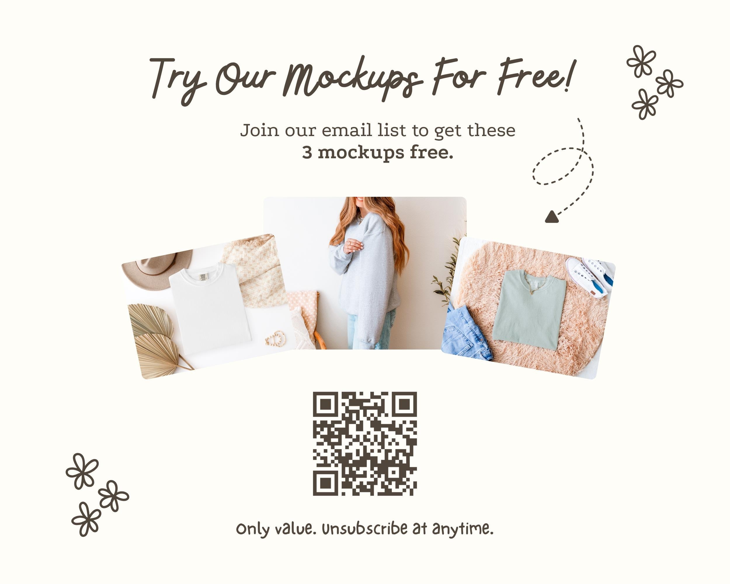 Boxy crop T-shirt free mockup promo graphic