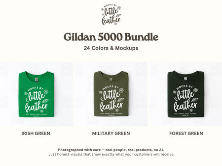 a collection of three t-shirts, each with a different color and design, arranged side by side.